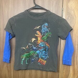 Dino Pack Long Sleeve Tee - Black and Blue